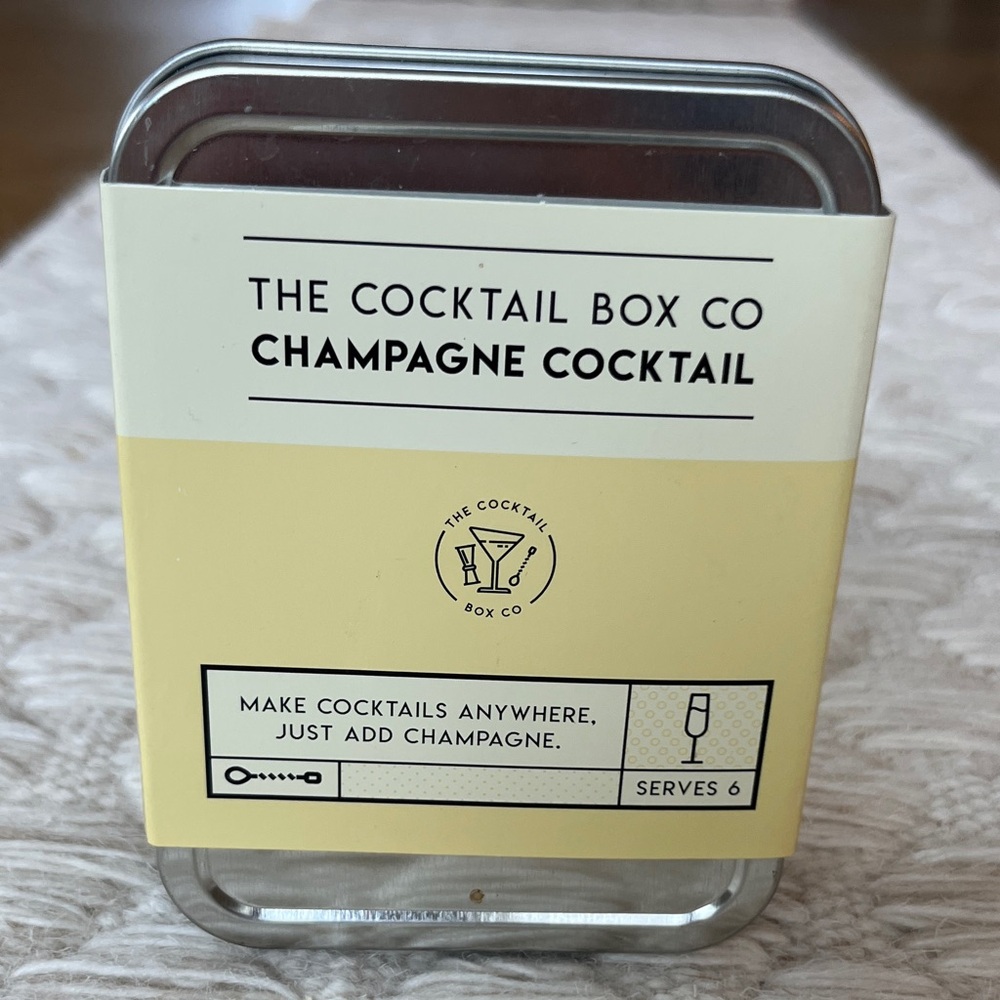 NIB The Cocktail Box Co has Champagne Cocktail Kit